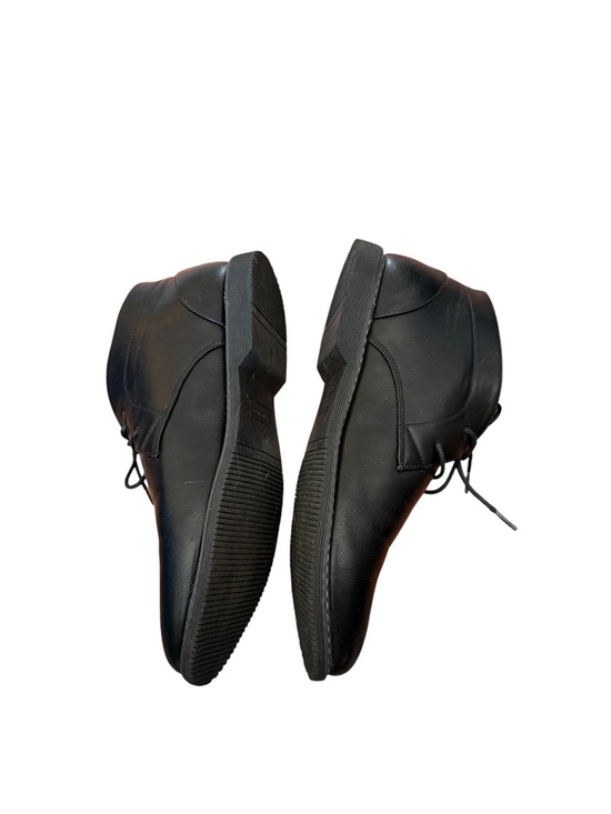 London Fog Men\'s Black Dress Leather Chukka Boots Size 12